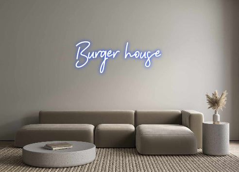 Néon personnalisé: Burger house