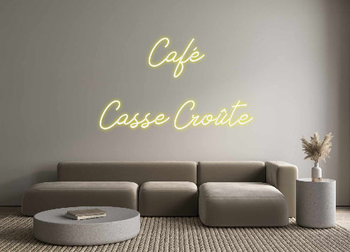 Néon personnalisé: Café   
Cass...