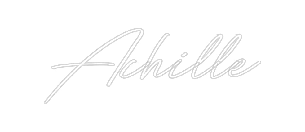 Néon personnalisé: Achille