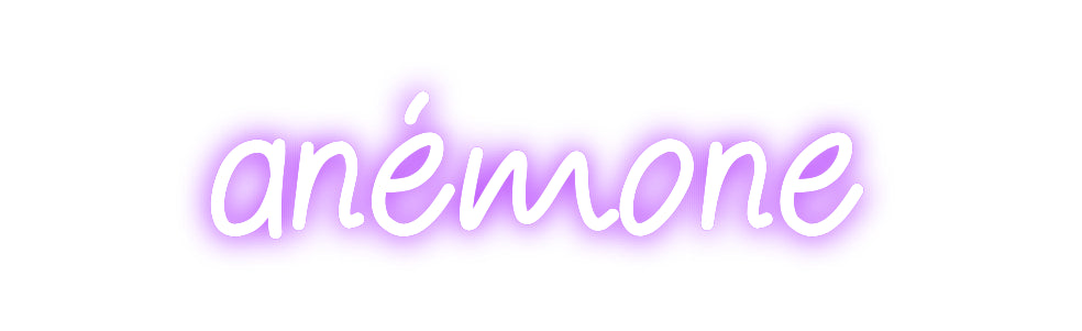 Néon personnalisé: anémone
