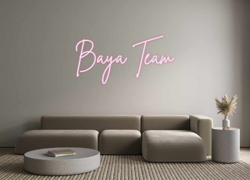 Néon personnalisé: Baya Team