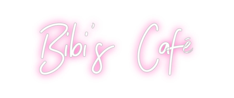 Néon personnalisé: Bibi’s  Café