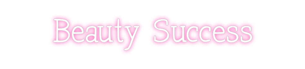 Néon personnalisé: Beauty Success