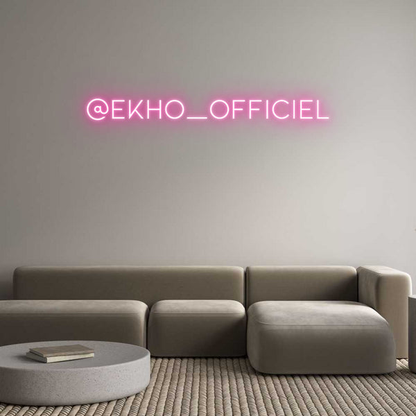 Néon personnalisé: @EKHO_OFFICIEL