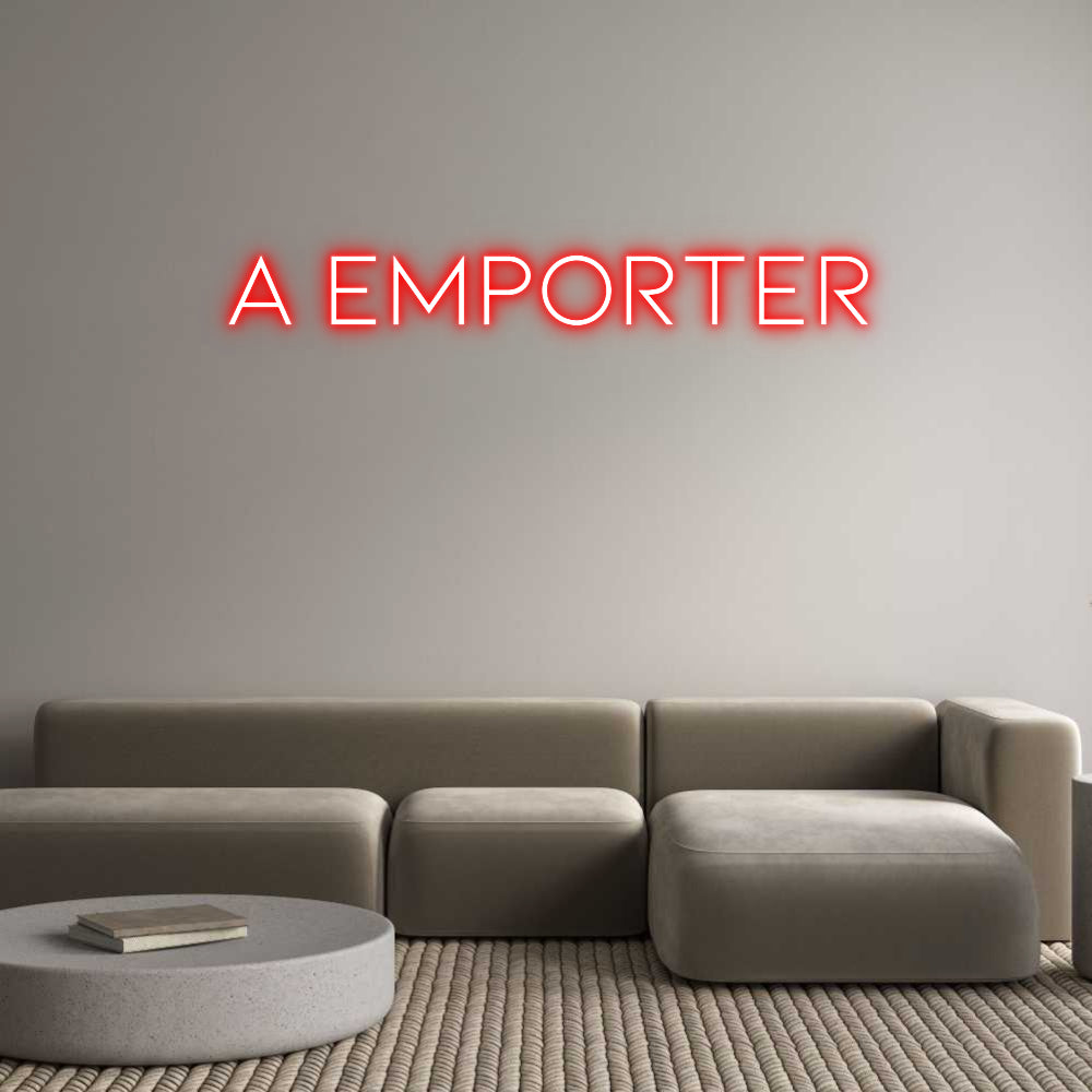 Néon personnalisé: A EMPORTER