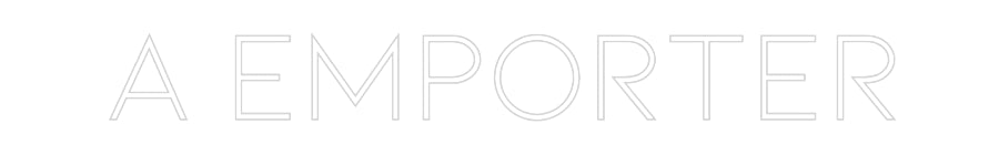 Néon personnalisé: A EMPORTER