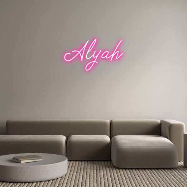 Néon personnalisé: Alyah