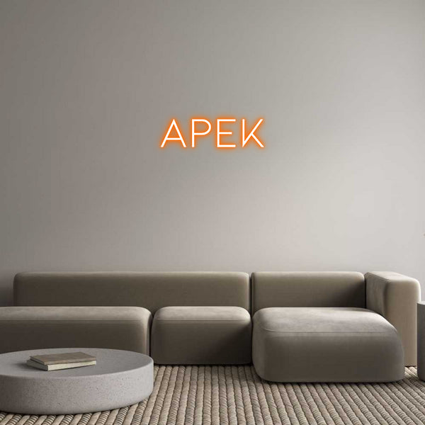 Néon personnalisé: APEK