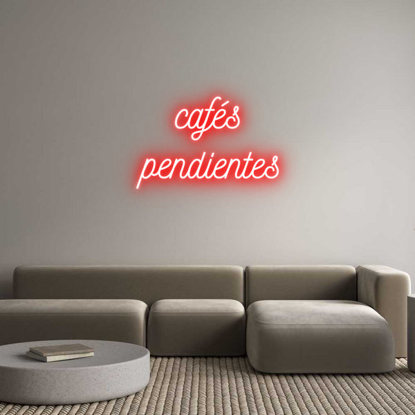 Néon personnalisé: cafés
pendie...