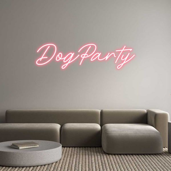 Néon personnalisé: DogParty