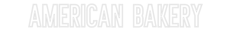 Néon personnalisé: AMERICAN BAKERY