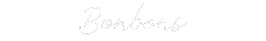 Néon personnalisé: Bonbons