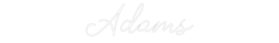 Néon personnalisé: Adams
