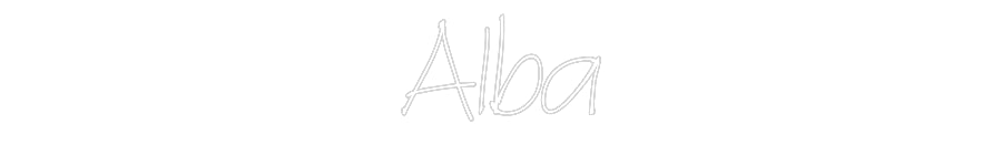 Néon personnalisé: Alba