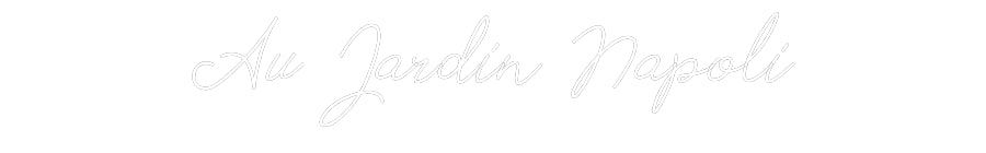 Néon personnalisé: Au Jardin Nap...