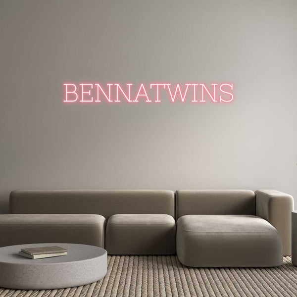 Néon personnalisé: BENNATWINS