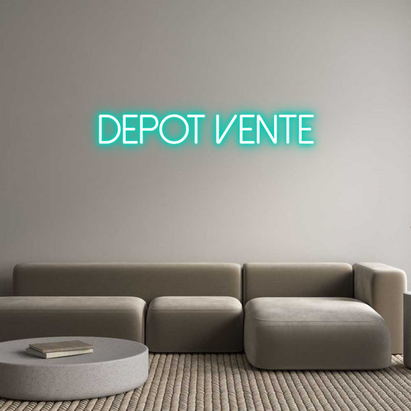 Néon personnalisé: DEPOT VENTE