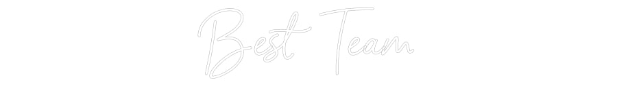 Néon personnalisé: Best Team