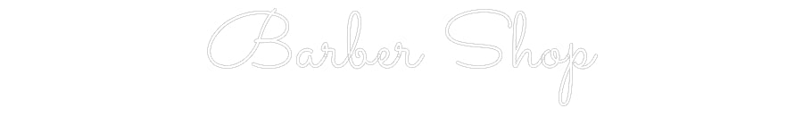 Néon personnalisé: Barber Shop