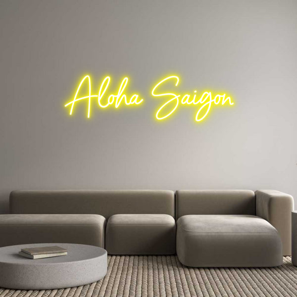 Néon personnalisé: Aloha Saigon