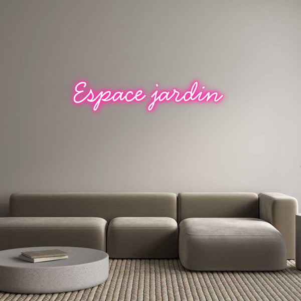 Néon personnalisé: Espace jardin