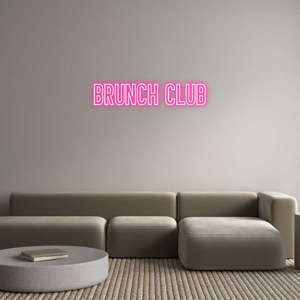 Néon personnalisé: BRUNCH CLUB