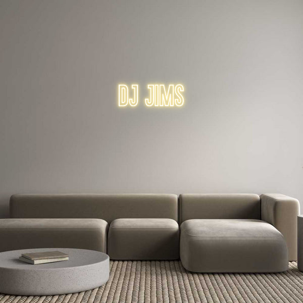 Néon personnalisé: DJ Jims