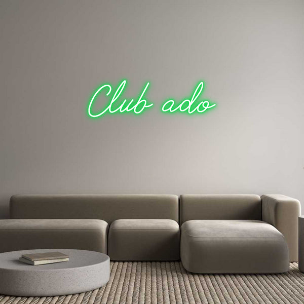 Néon personnalisé: Club ado