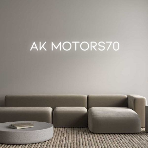 Néon personnalisé: ak motors70