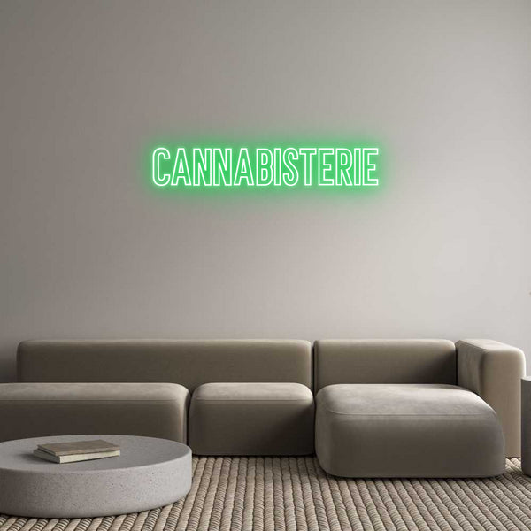 Néon personnalisé: Cannabisterie