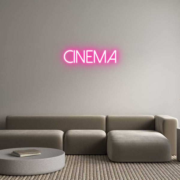 Néon personnalisé: cinema