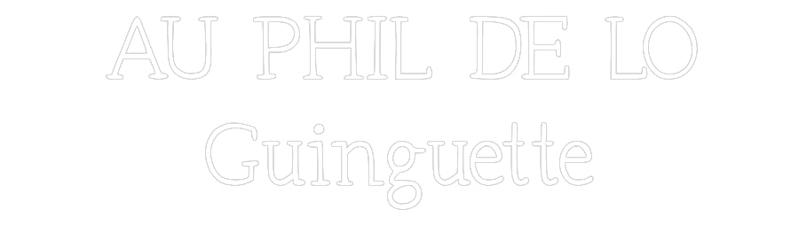 Néon personnalisé: AU PHIL DE LO...
