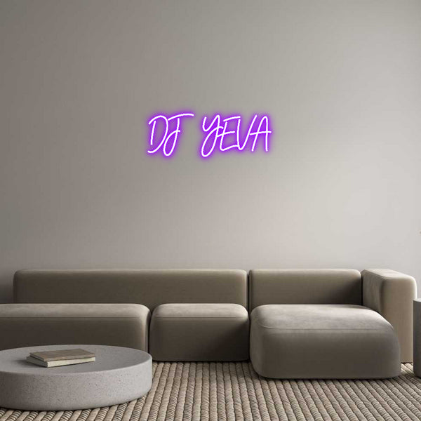 Néon personnalisé: DJ YEVA