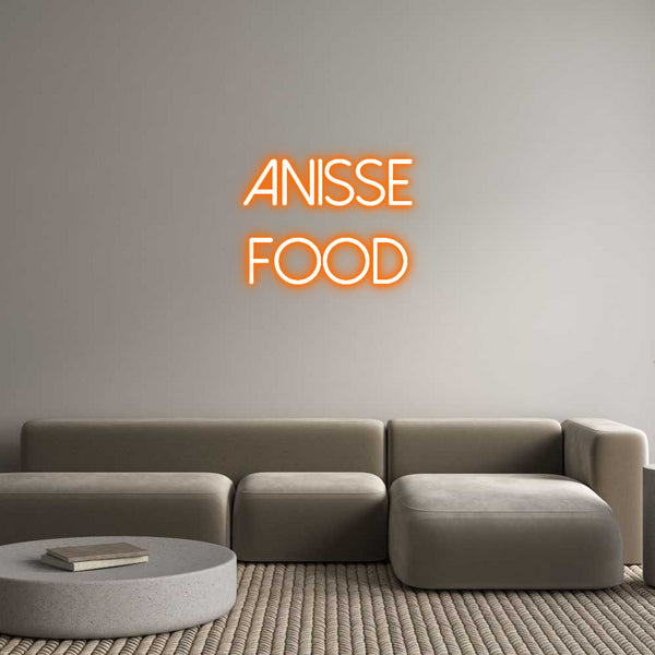 Néon personnalisé: ANISSE 
FOOD