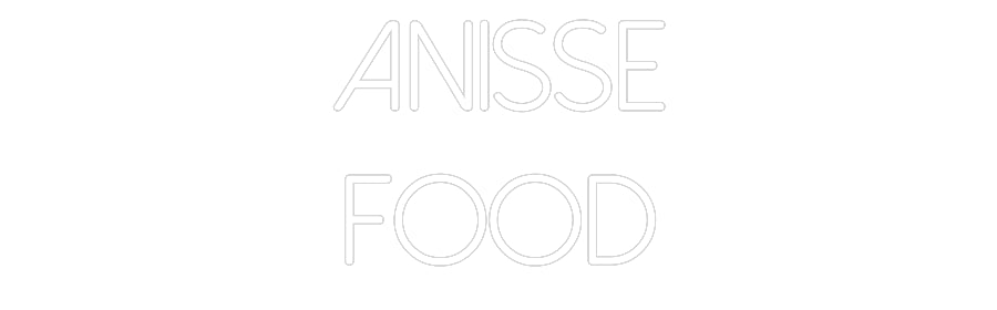 Néon personnalisé: ANISSE 
FOOD