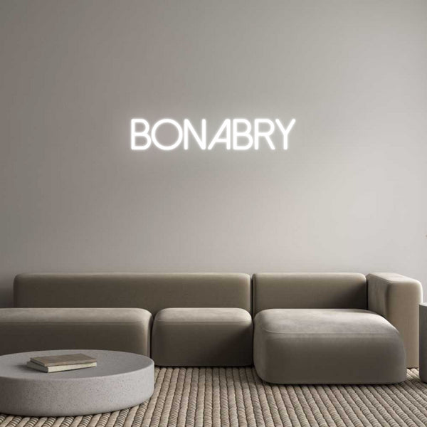 Néon personnalisé: BONABRY