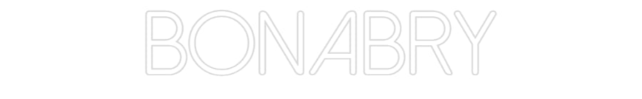 Néon personnalisé: BONABRY