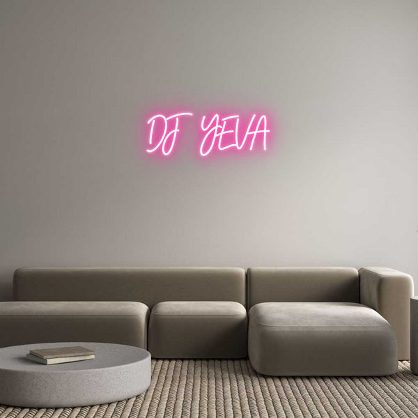 Néon personnalisé: DJ YEVA