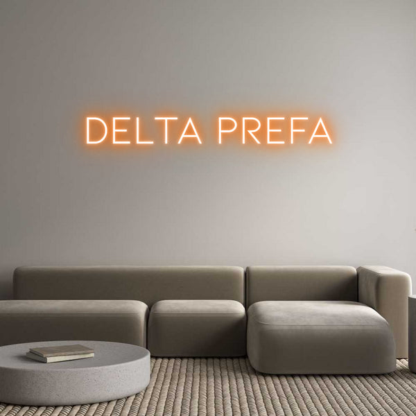 Néon personnalisé: Delta Prefa