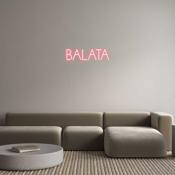 Néon personnalisé: BALATA