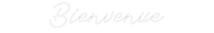 Néon personnalisé: Bienvenue