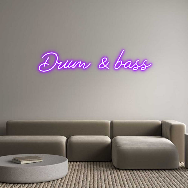 Néon personnalisé: Drum & bass