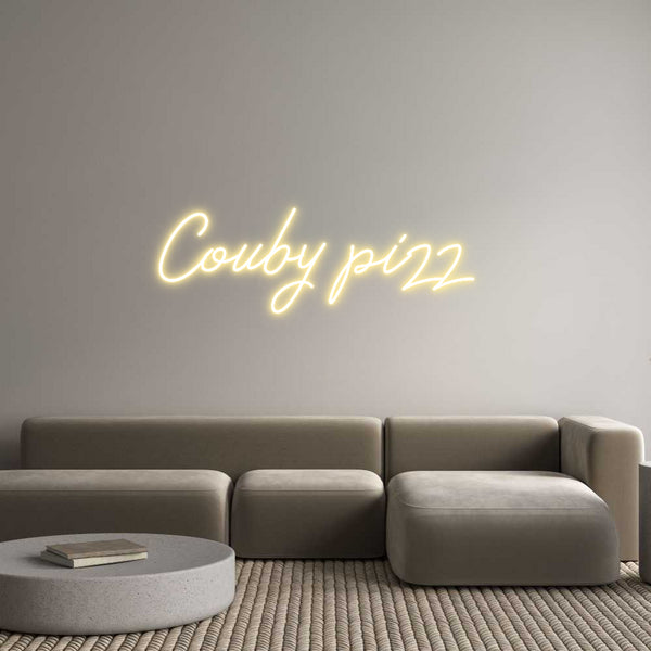 Néon personnalisé: Couby pizz