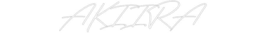 Néon personnalisé: AKIIRA