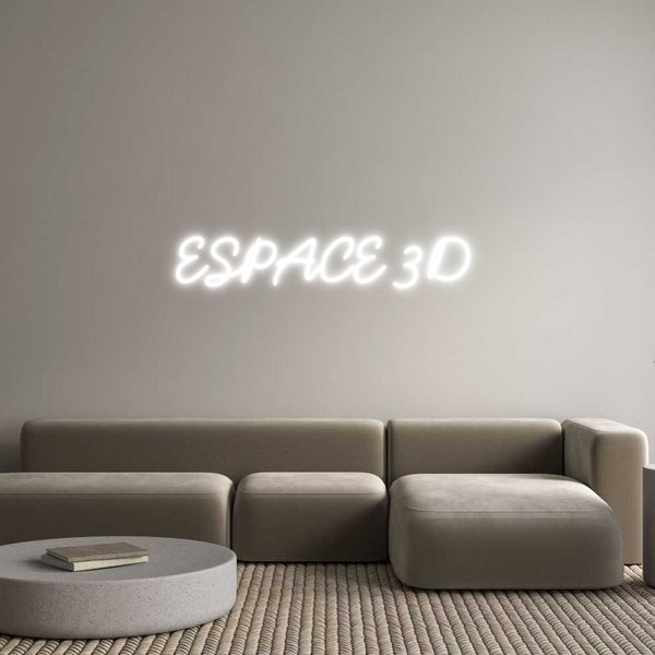 Néon personnalisé: ESPACE 3D