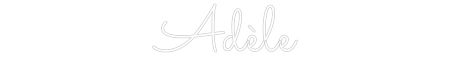 Néon personnalisé: Adèle
