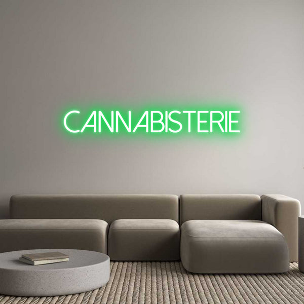 Néon personnalisé: CANNABISTERIE