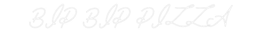 Néon personnalisé: BIP BIP PIZZA