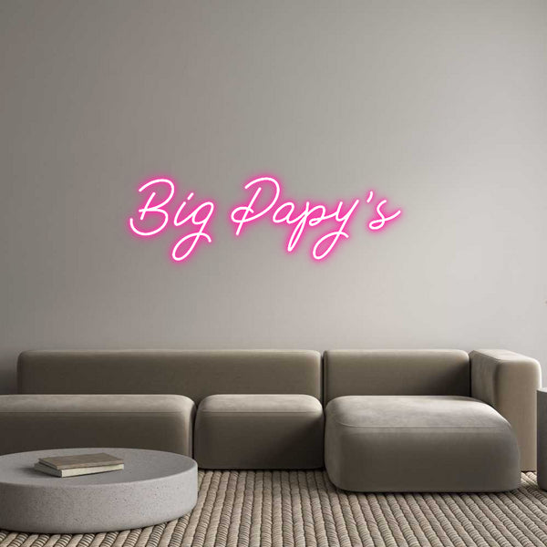 Néon personnalisé: Big Papy's