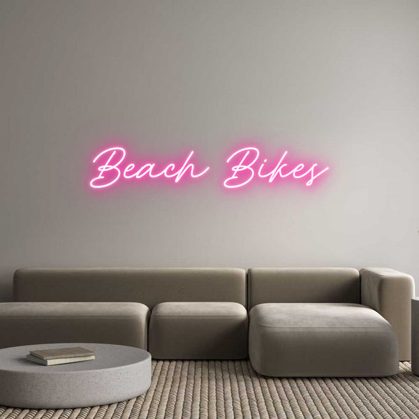 Néon personnalisé: Beach Bikes